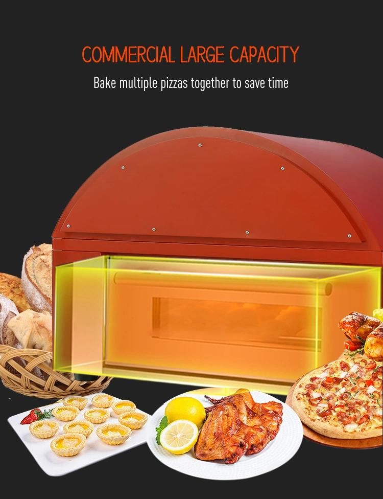 Pizzeria Baking Stove High Temperature Pizza Oven Kitchen Equipment