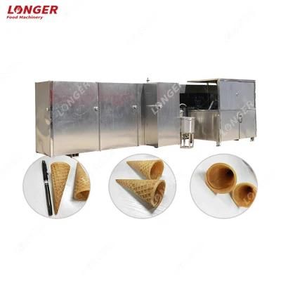 Commercial Automatic Ice Cream Cone Rolling Maker Snow Cone Machine