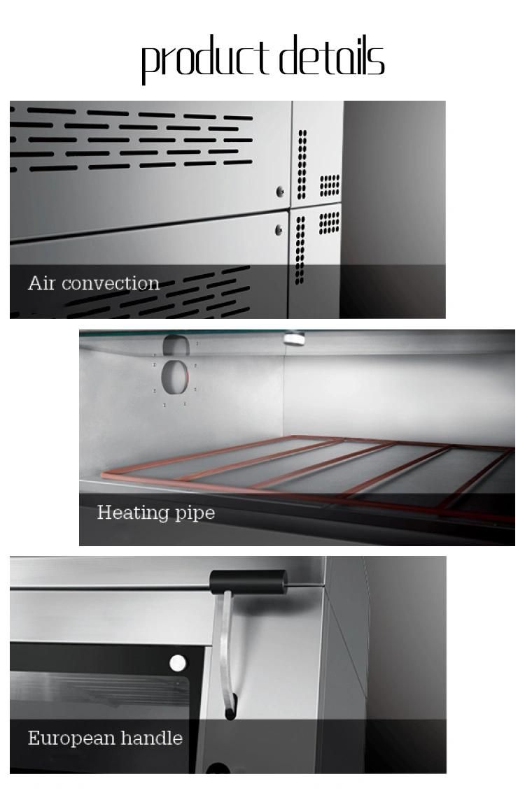 Digital Control Touch Screen 3 Deck 6 Trays Bread Oven