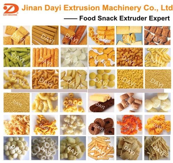 China Jinan Core Filled Snack Puffed Food Extruder Making Machine Cereal Corn Curl Filling Production Line