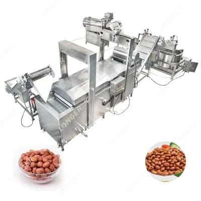 Longer Stainless Steel Industrial Potato Chips Peanut Frying Machine for Beans