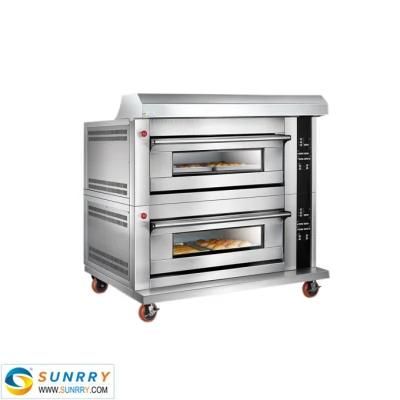 Bakery Oven 2 Deck 4 Trays Floor Oven Gas Spray Powder