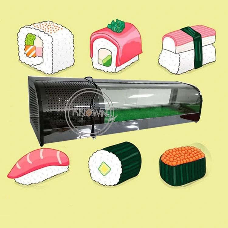 Double Layers Sushi Sashimi Display Showcase