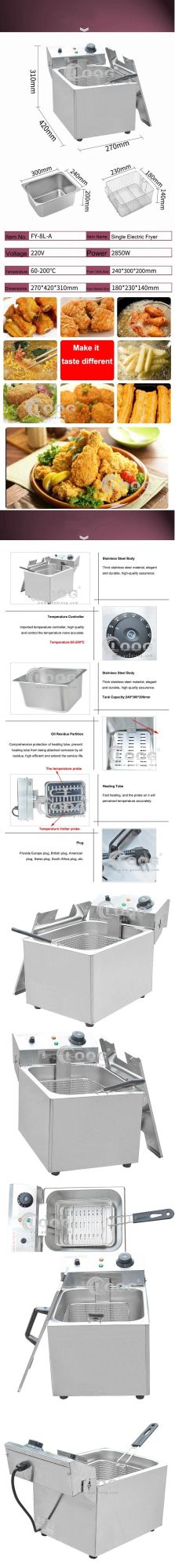 High Quality Stainless Steel Single Tank Electric Turkey Fryer Commercial Restaurant Use Portable Deep Fryer