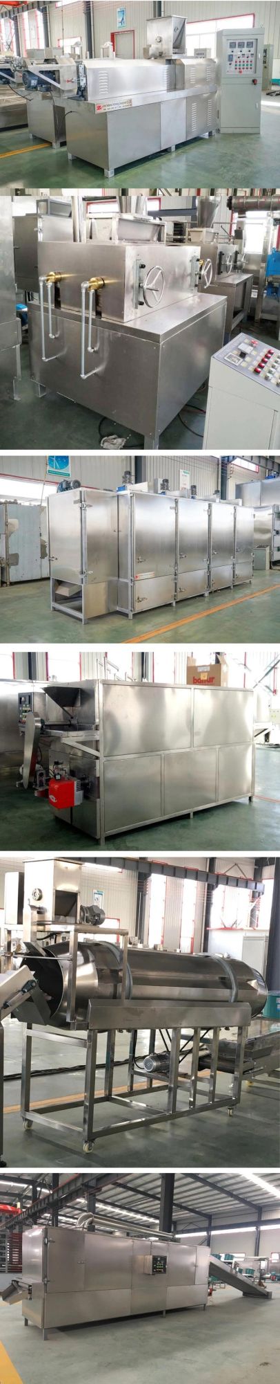 Breakfast Cereals Corn Flakes Bread Crumbs Core Filled Puffs Snacks Baby Food Making Production Line Twin Screw Extruder Machine