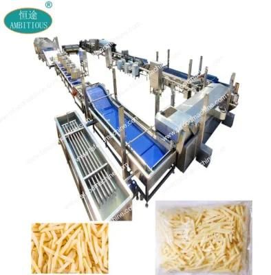 Commercial Use Stainless Steel 304 Small Scale Frozen French Fries Making Machine