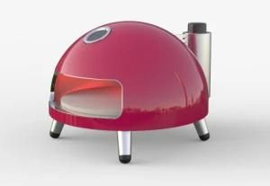 Gas Fired Pizza Oven Table Stove Pizza Cooking Outdoor with Ceramic Pizza Stone and ...