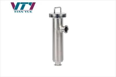 SS304&316L Sanitary Food Grade Stainless Steel 90 Degree Filter with Clamp End