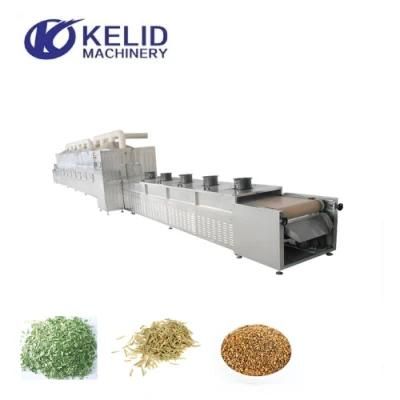 Industrial Tunnel Microwave Tea Green Leaf Lavender Sterilizing Dryer