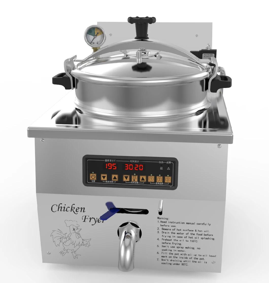 Mdxz-16 Table Top Pressure Potato Chips Fryer Machine Price