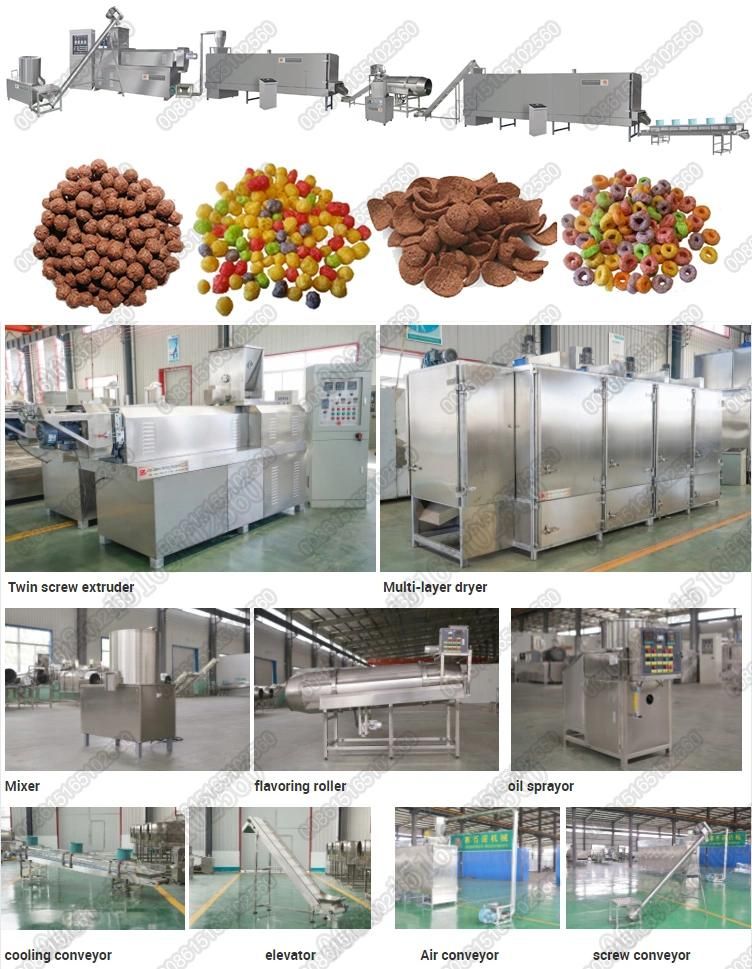 Kellogg′ S Breakfast Cereals Choco Flakes Food Production Machine Line