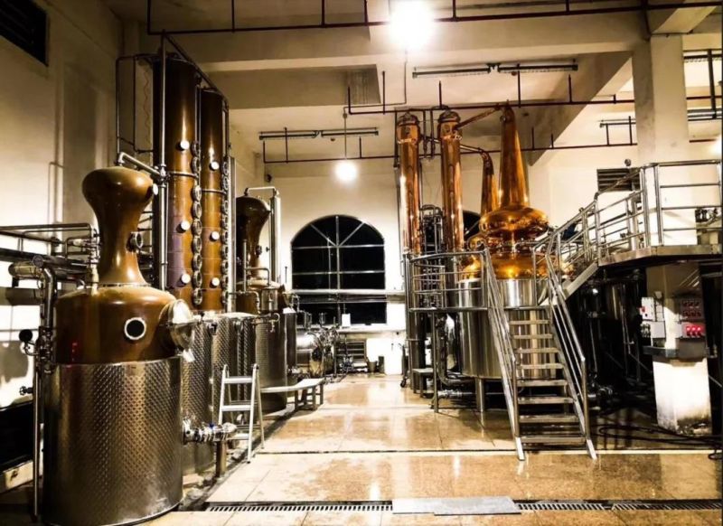 500L 1000L Industrial Use Vodka Brandy Whisky Distillation Equipment