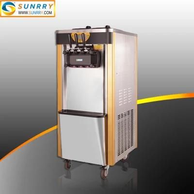 Commercial 3 Flavor Soft Serve Ice Cream Machine for Making Ice-Cream