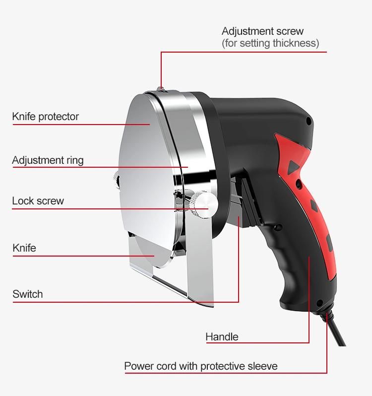 Ks100e Manual Kebab Meat Slicer Machine Electric Shawarma Knife Cutter Doner Kebab Slicer with Ce