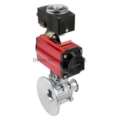 Us 3A Donjoy Sanitary Ball Valve with Horzizonal Actuator