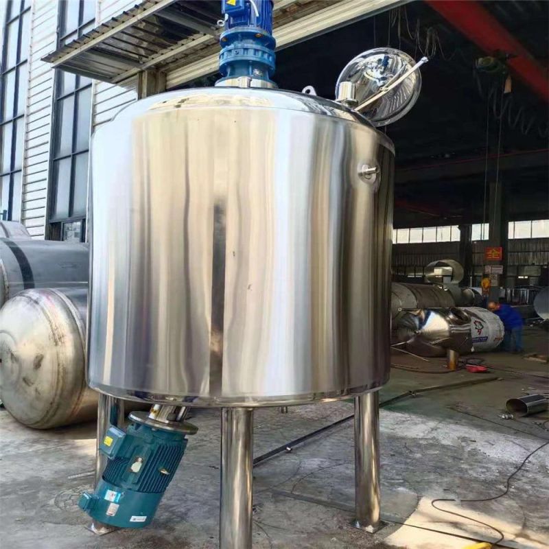 Stainless Steel Electric Steam Heating Cooling Double Jacket Reactor Mixing Balance Buffer Storage Tank
