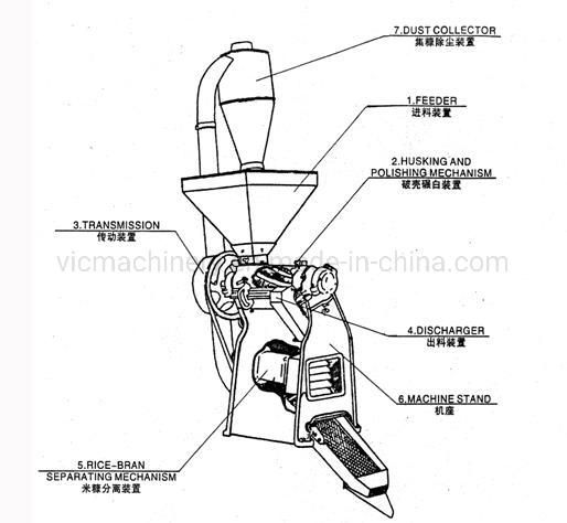 6NF coffee huller machine with 700-1000kg/h