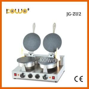 High Efficiency Automatic Double Plate Electric Ice Cream Waffle Cone Making Machine for ...
