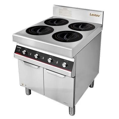 Freestanding 4 Burners Induction Range Cooker Commercial Kitchen Equipment Best Price
