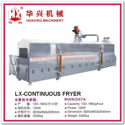 Lx-Continuous Fryer Continuous Frying Machine (Frying Snack, Peanuts, Beans)