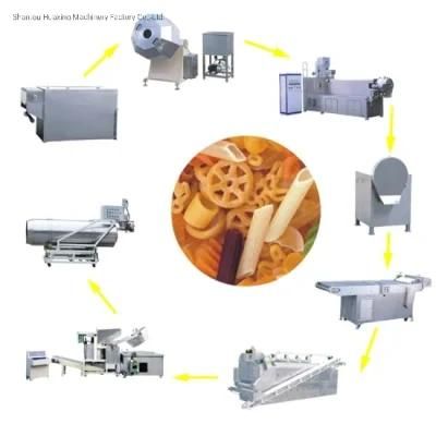 Extruded Corn Pellets Snacks Manufacturing Line