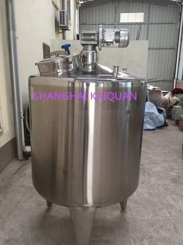 Stainless Steel Pressure Tank Double Jacket Tank with Mixer