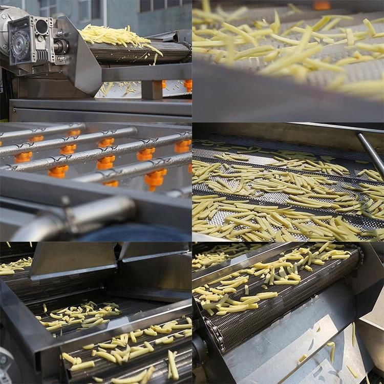 Low Price French Fries Making Machine / Frozen Potato Chips Production Line