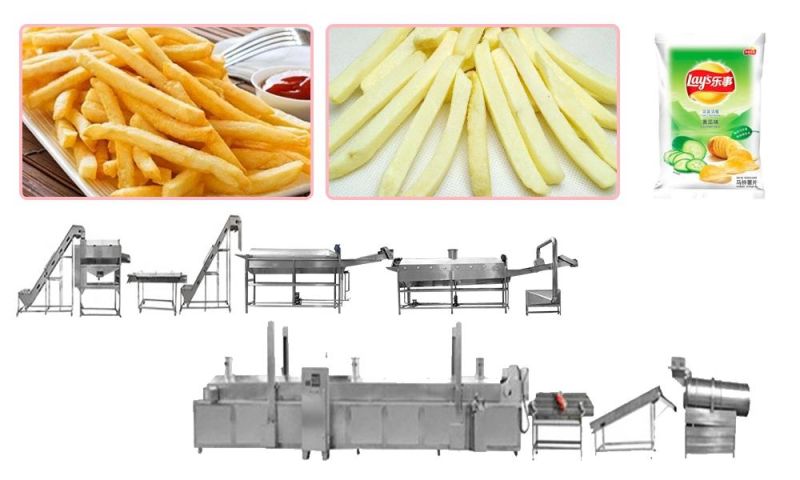 Professional Manufacturer Potato Chips Making Equipment French Fries Machine Price