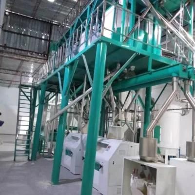 Zimbabwe 50t Maize Corn Milling Machine for Sale