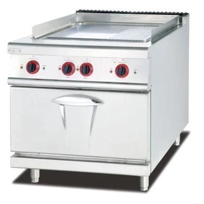 Freestanding Electric Griddle with Oven Chrome Plate Eg-886A