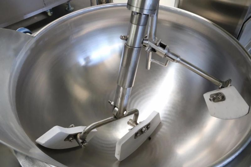 China Stainless Steel 304 Industrial Jacket Kettle with Agitator by Ce SGS Approved for Mung Bean Paste