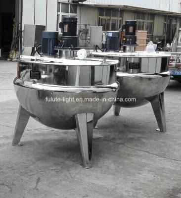 Stainless Steel Steam Jacketed Kettle with Agitator
