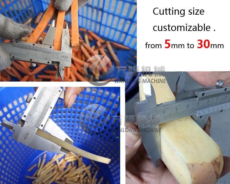 Vegetable Air Bubble Washing Peeling Brush Fry Potato Chips Cutting Frozen French Fries Strip/Sheet/Curved Shape Good Quality Small Large Middle Output Machine
