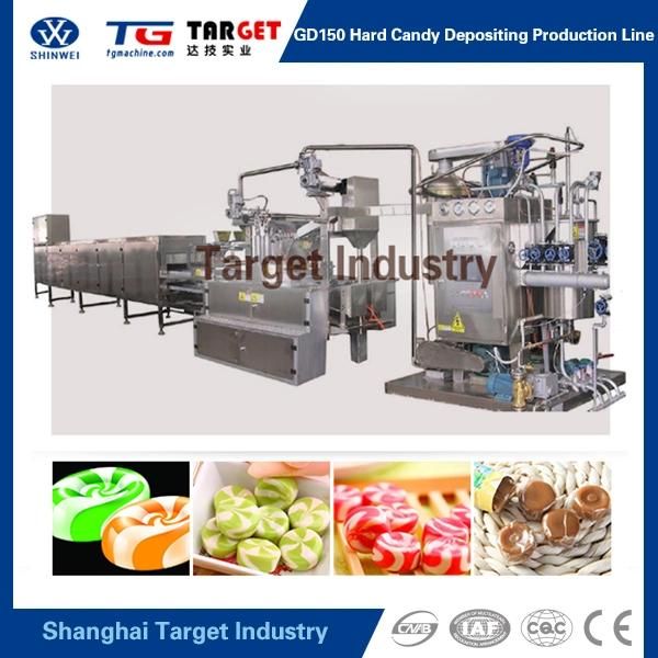 Newest Technical Full Automatic Hard Candy Making Machinery Gd150 with Servo Driven PLC Control