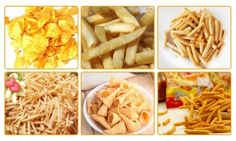Professional Snacks Food Potato Chips Automatic Continuous Frying Machine Continuous Deep Fryer Machine for Sale