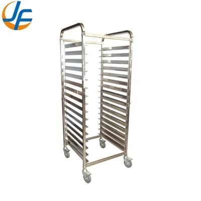 High Standard Stainless Steel Knocked-Down Baking Tray Rack Trolley