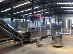 Automatic Continuous Food Fryer for Snack Food, Bean etc