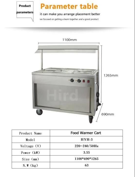 Electric Plate Warmer Cart (HYH-3) Ce