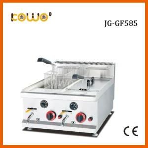 Commercial restaurant Equipment Table Top Double Tank 8 Liter Potato Chips Chicken LPG Gas ...