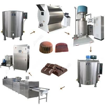 Automatic Mini Candy and Chocolate Bean Production Making Line Chocolate Manufacturing ...