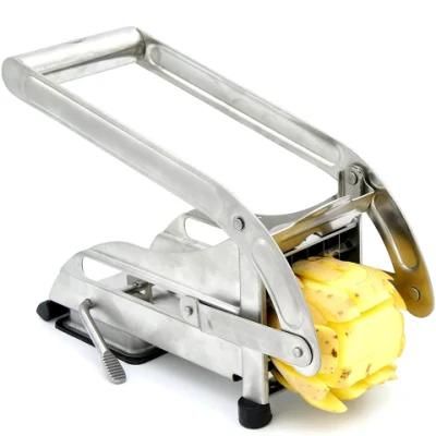 St45 Manual Potato Chips Cutter Vegetable Strips Slicer Shredder 8*8 &amp; 12*12mm French ...