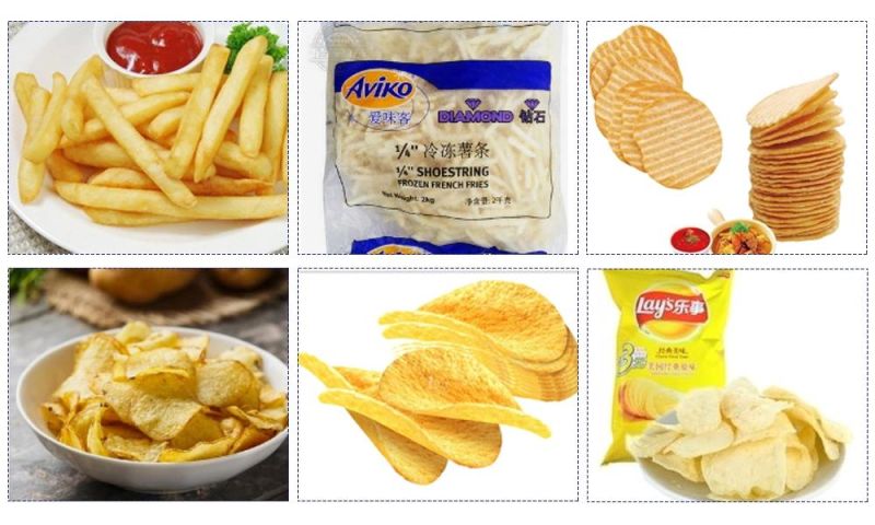 Frozen French Fries Potato Chips Making Machine Production Line with Full Automatic
