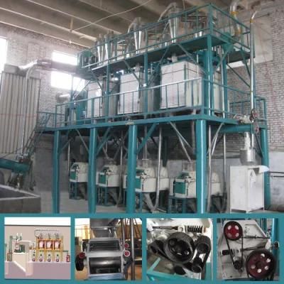 Wheat Flour Milling Complete Set Making Flour Grinding Machine (40t)