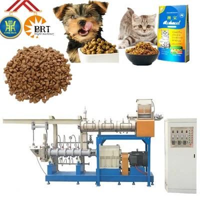 Jinan Dingrun Automatic Double Screws Dry Dog Food Extrusion Manufacture Equipment