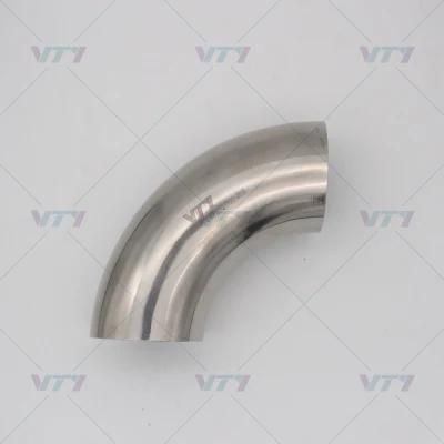 Sanitary Stainless Steel 90 Degree Elbow with Welded End