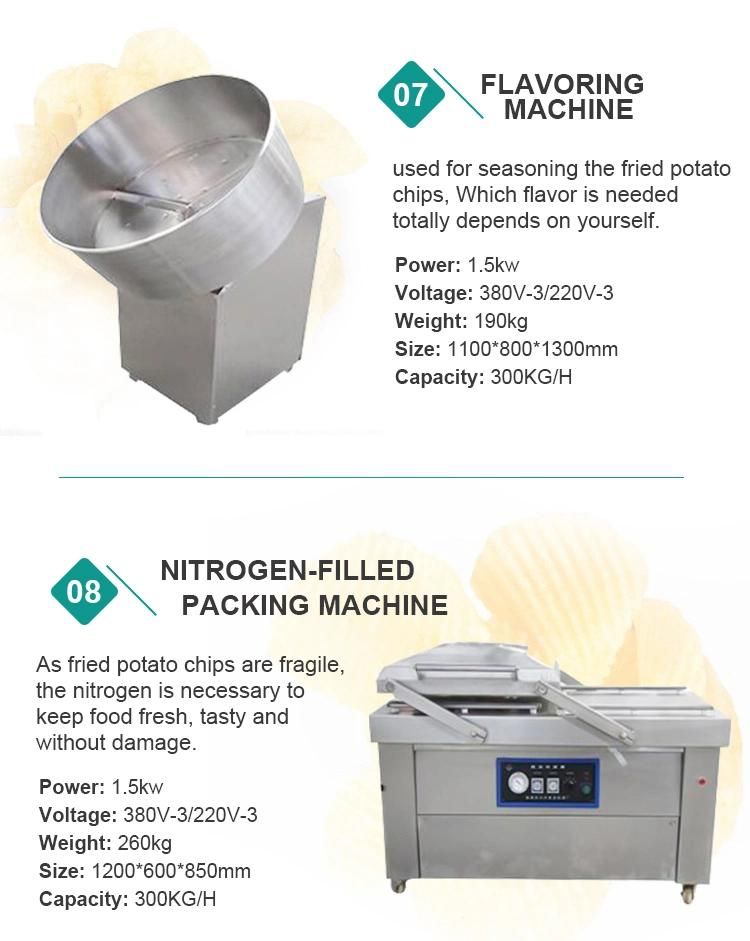 Fresh Potato Chips Making Machine Chips Potato Snacks Price