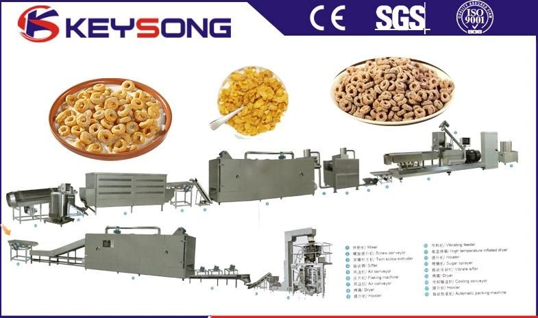 China Supplier Corn Flakes and Breakfast Cereal Processing Line