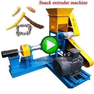 Single Screw Extruder Snack Food Making Machine