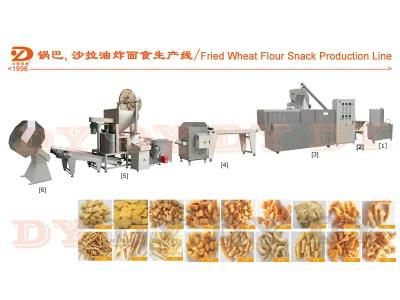 Twin Screw Extruder Fried Snacks Food Bugles Making Production Plant
