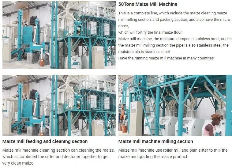 Hongdefa 50t/24h Popular Africa Market Maize Milling Machine